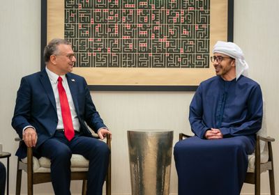 عبدالله بن زايد يستقبل مسعد بولس في أبوظبي