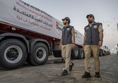 57 شاحنة و9 صهاريج.. مساعدات إماراتية جديدة تدخل قطاع غزة