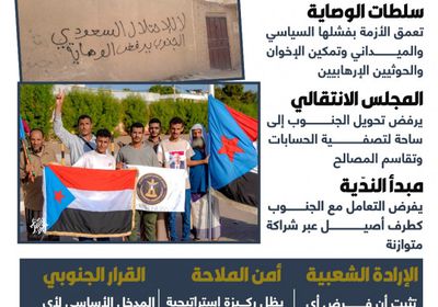 سقوط الوصاية.. الجنوب يرفض التبعية ويفرض خيار الندّية (إنفوجراف)