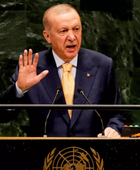 وفد إسرائيل يغادر قاعة الأمم المتحدة خلال كلمة أردوغان