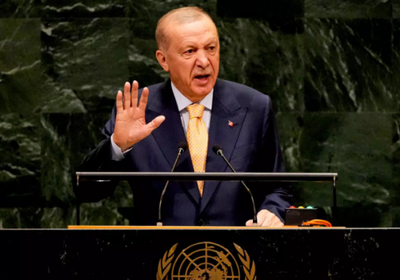 وفد إسرائيل يغادر قاعة الأمم المتحدة خلال كلمة أردوغان
