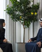 محمد بن زايد يستقبل رئيسة ديوان الرئاسة في أوزبكستان