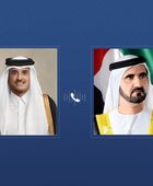 أمير قطر يعزي حاكم دبي في وفاة الشيخ أحمد بن راشد آل مكتوم