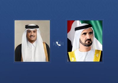 أمير قطر يعزي حاكم دبي في وفاة الشيخ أحمد بن راشد آل مكتوم