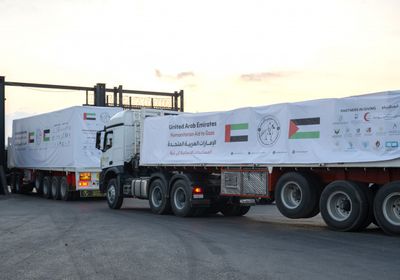 3 قوافل إماراتية تدخل غزة محملة بـ458 طنًا من المساعدات
