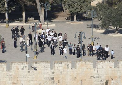 أوقاف القدس: 1222 مستوطنا اقتحموا باحات المسجد الأقصى اليوم