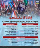 إرادة لا تتكسر.. صمود أبناء الجنوب يقهر مؤامرات القوى المعادية (إنفوجراف)