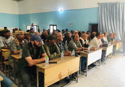 رئيس انتقالي الضالع يلتقي قيادات الشعيب لتعزيز التعبئة العامة