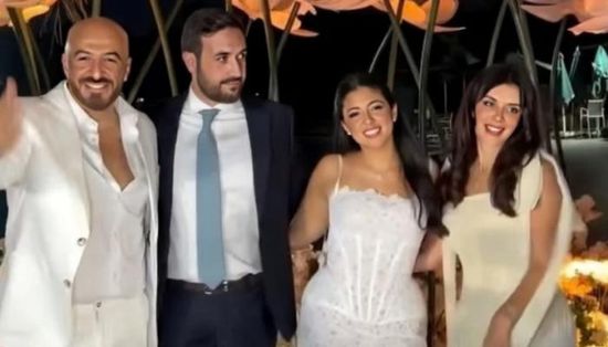 مجدي الهواري يحتفل بخطوبة ابنته مريم على كريم هلال