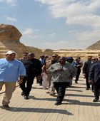 رئيس جنوب إفريقيا يزور المتحف المصري الكبير وأهرامات الجيزة