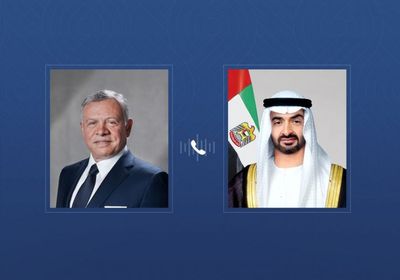 هاتفياً.. رئيس الإمارات وملك الأردن يبحثان التطورات الإقليمية
