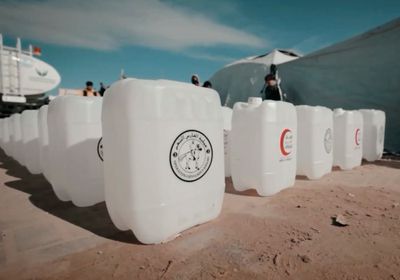 الإمارات تواصل دعم غزة بالمياه عبر "الفارس الشهم 3"