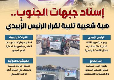 إسناد جبهات الجنوب.. هبة شعبية تلبية لقرار الرئيس الزُبيدي (إنفوجراف)