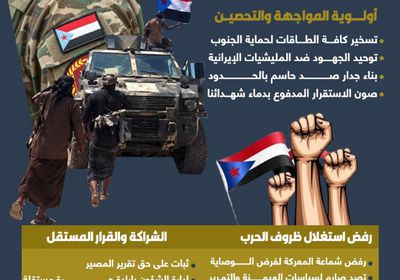 حماية الجنوب وتحصين الجبهات رفض قاطع للوصاية (إنفوجراف)