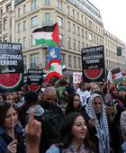 آلاف المتظاهرين يشاركون بمسيرة مؤيدة لفلسطين في برلين