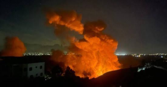 جيش الاحتلال ينفذ عملية تفجير ضخمة في لبنان 