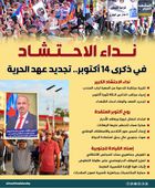 نداء الاحتشاد في ذكرى 14 أكتوبر.. تجديد عهد الحرية (إنفوجراف)