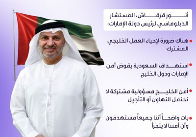 أنور قرقاش: هناك ضرورة لإحياء العمل الخليجي المشترك (إنفوجراف)