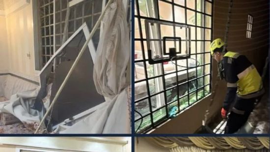 4 إصابات في سقوط شظايا صاروخ بالرياض 