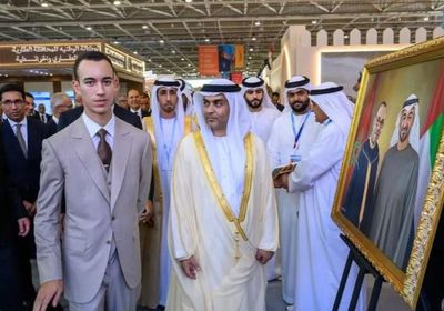 ولي عهد المغرب يزور جناح الإمارات في معرض الفرس بالجديدة