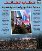 خطاب القائد.. دعوة للنفير واستجابة شعبية (إنفوجراف)