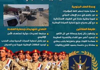ركائز تقوي الجبهة: القوات الجنوبية في طليعة محاربة الإرهاب الحوثي (إنفوجراف)