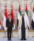 الشيخ محمد بن زايد يستقبل رئيس وزراء سنغافورة.. قفزة في التجارة والاستثمارات
