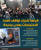 فرنسا تتحرك لوقف تمدد الاحتجاجات بمدن جديدة (إنفوجراف)