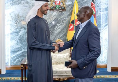 رئيس كينيا يستقبل شخبوط بن نهيان لبحث تعزيز الشراكة مع الإمارات