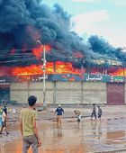 اندلاع حريق في محل "النبيل" بالمنصورة