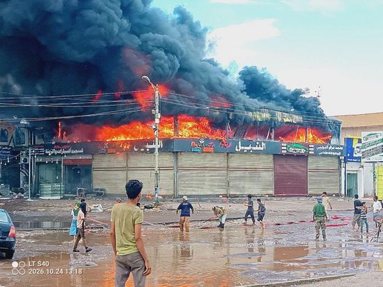 اندلاع حريق في محل "النبيل" بالمنصورة