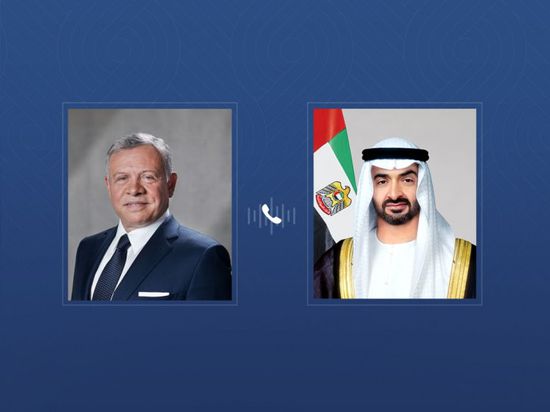 هاتفياً.. رئيس الإمارات يعزي ملك الأردن في ضحايا استهداف كنيسة بالكرك