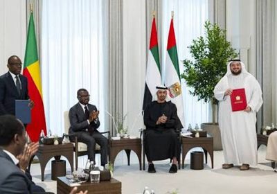 رئيس الإمارات ونظيره البنيني يشهدان إعلان اتفاقية شراكة الشاملة بين البلدين