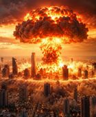 قبل يومين من الاقتراع.. نتنياهو ينشر صورة لانفجار نووي فوق تل أبيب