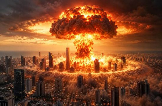 قبل يومين من الاقتراع.. نتنياهو ينشر صورة لانفجار نووي فوق تل أبيب