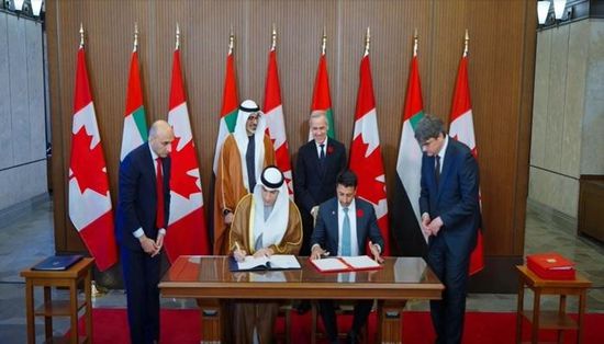 الإمارات وكندا توقعان اتفاقية شراكة اقتصادية شاملة